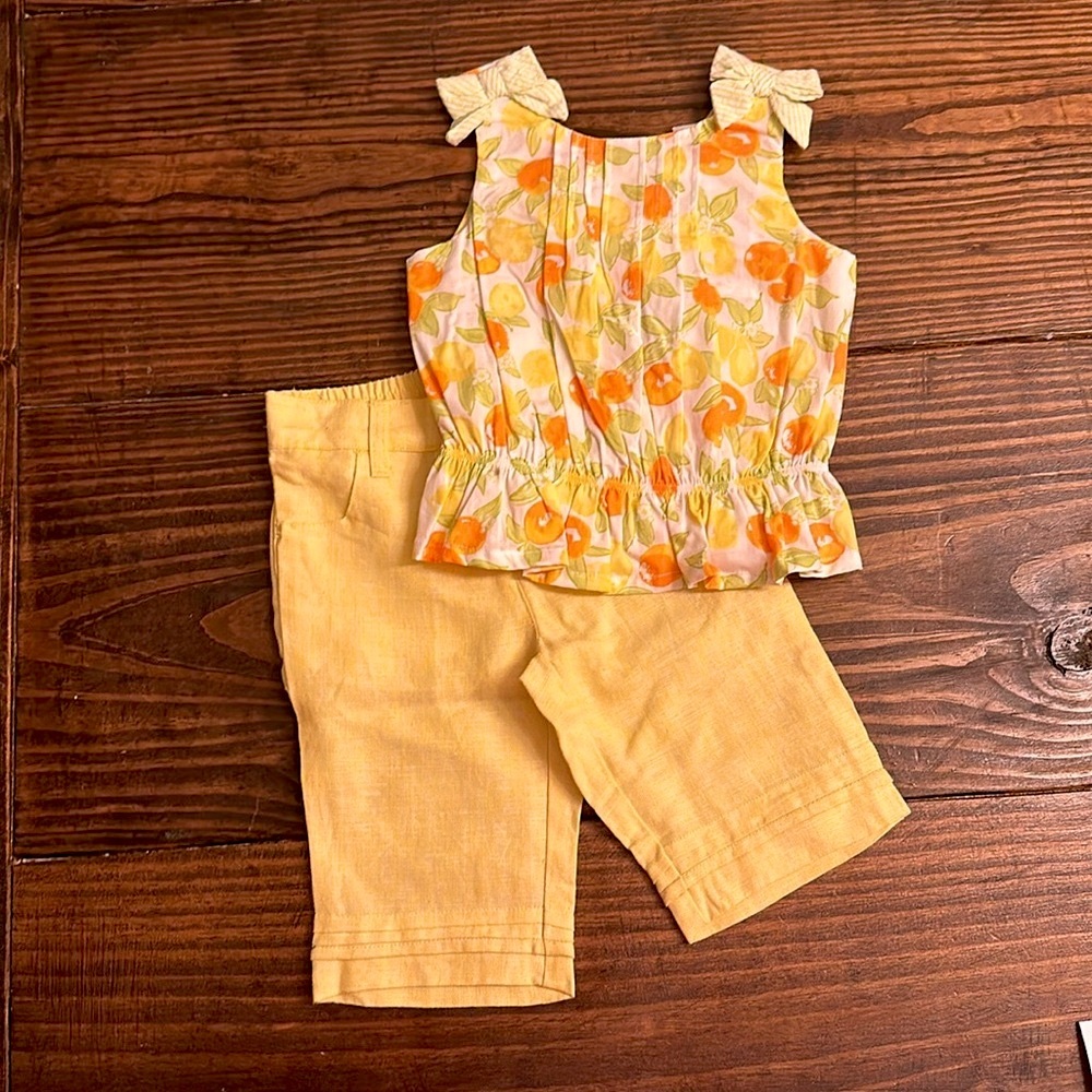 Janie and Jack Lemons and Oranges 2-Piece Set